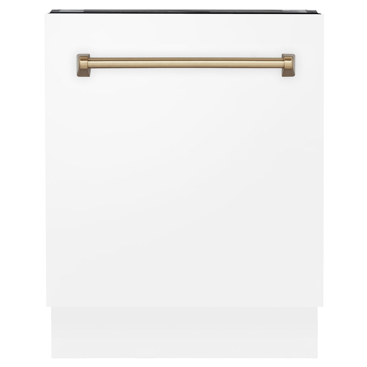 ZLINE Autograph Edition 24 in. 3rd Rack Top Control Tall Tub Dishwasher in White Matte with Accent Handle, 51dBa (DWVZ-WM-24) - MyBBQDirect