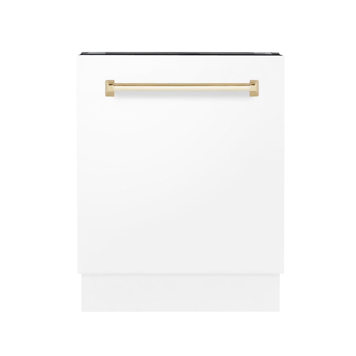 ZLINE Autograph Edition 24 in. 3rd Rack Top Control Tall Tub Dishwasher in White Matte with Accent Handle, 51dBa (DWVZ-WM-24) - MyBBQDirect
