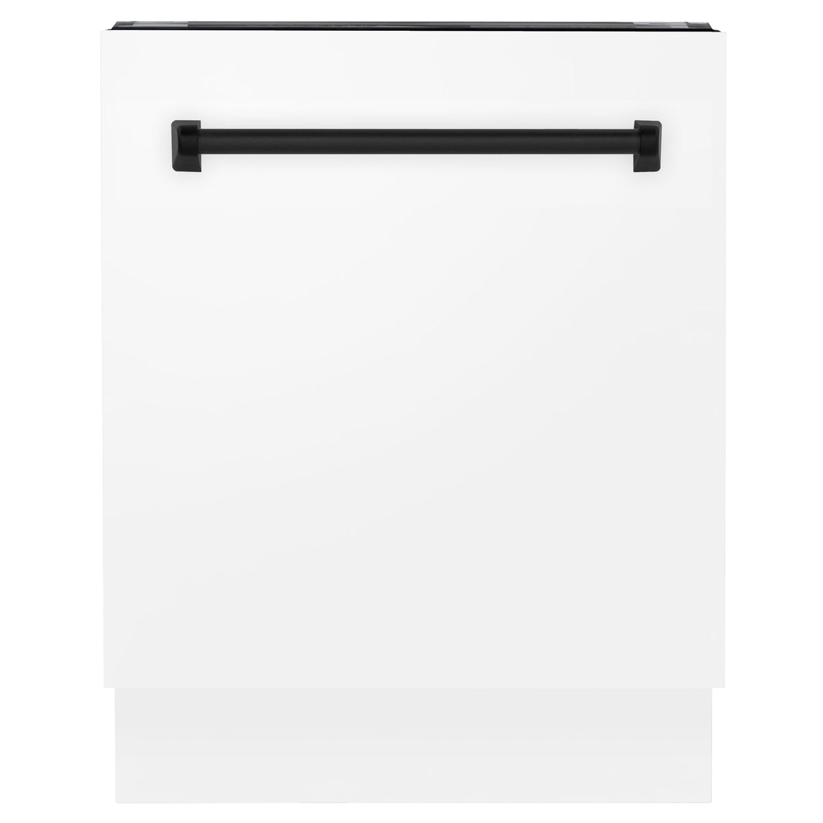 ZLINE Autograph Edition 24 in. 3rd Rack Top Control Tall Tub Dishwasher in White Matte with Accent Handle, 51dBa (DWVZ-WM-24) - MyBBQDirect