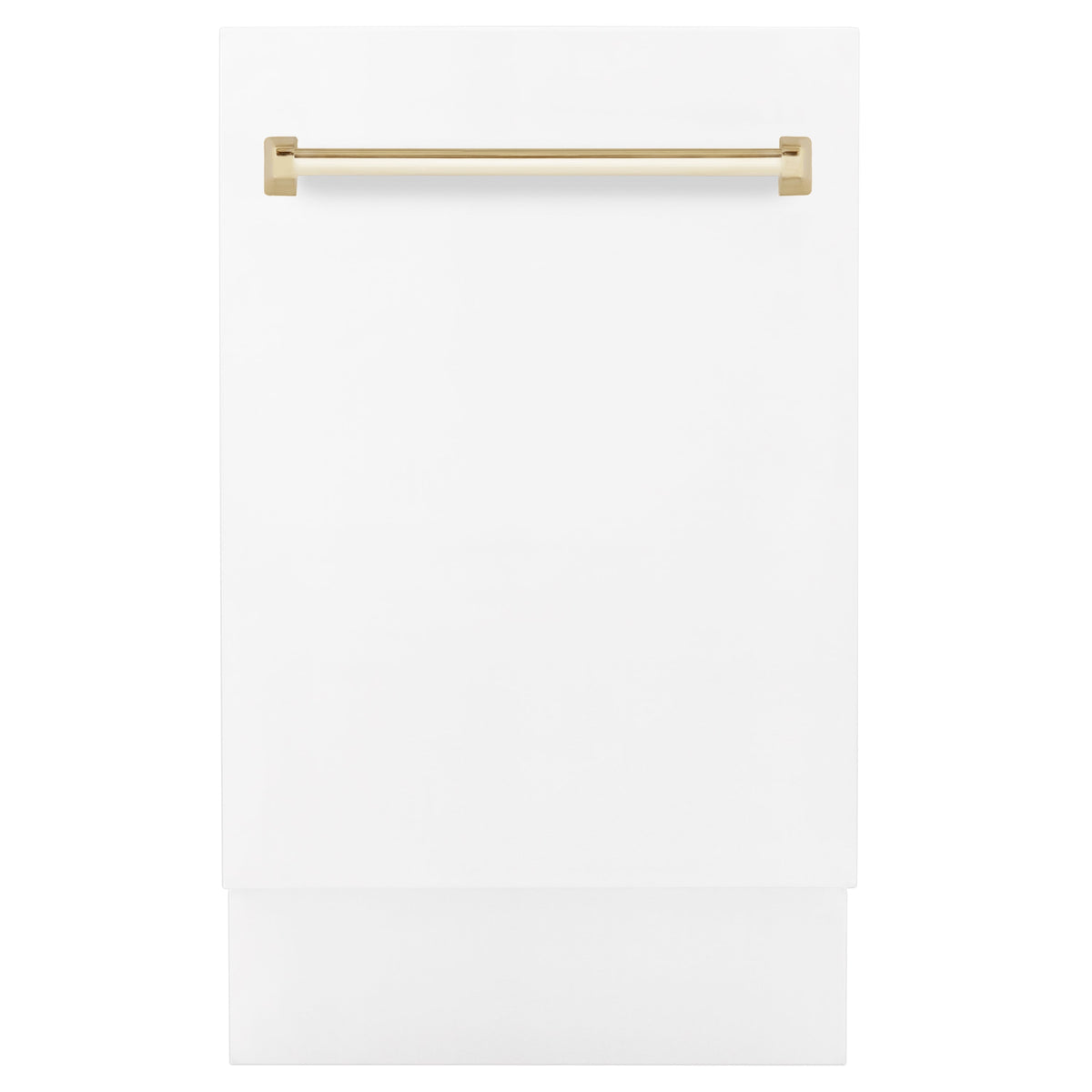 ZLINE Autograph Edition 18” Compact 3rd Rack Top Control Dishwasher in White Matte with Accent Handle, 51dBa (DWVZ-WM-18) - MyBBQDirect
