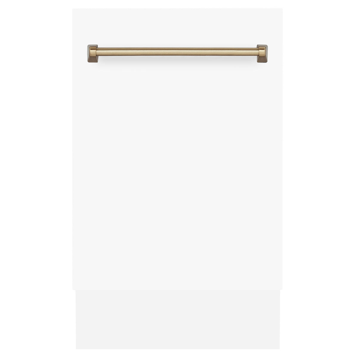 ZLINE Autograph Edition 18” Compact 3rd Rack Top Control Dishwasher in White Matte with Accent Handle, 51dBa (DWVZ-WM-18) - MyBBQDirect