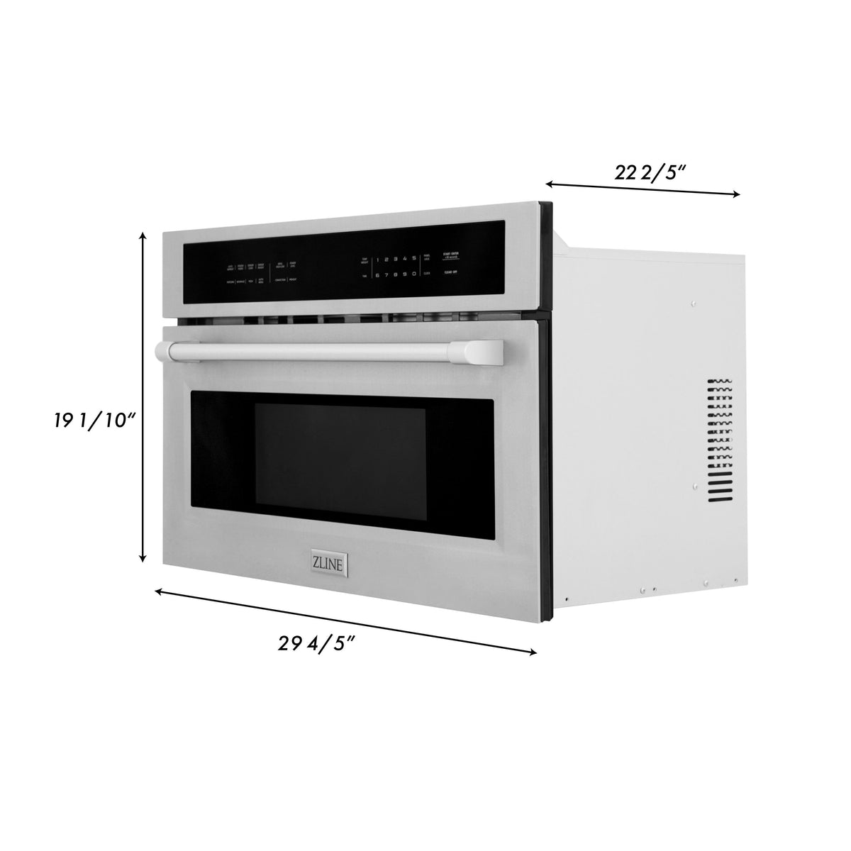 ZLINE Stainless Steel 30 in. Built-in Convection Microwave Oven and 30 in. Single Wall Oven with Self Clean (2KP-MW30-AWS30) - MyBBQDirect