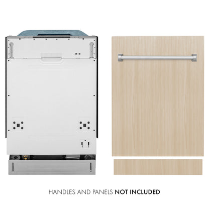 ZLINE 18 in. Compact Panel Ready Top Control Dishwasher with Stainless Steel Tub, 54dBa (DW7714-18) - MyBBQDirect