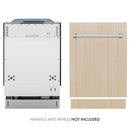 ZLINE 18 in. Compact Panel Ready Top Control Dishwasher with Stainless Steel Tub, 54dBa (DW7714-18) - MyBBQDirect