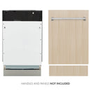 ZLINE 18 in. Tallac Series 3rd Rack Top Control Dishwasher in Custom Panel Ready with Stainless Steel Tub, 51dBa (DWV-18) - MyBBQDirect