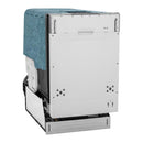 ZLINE 18 in. Compact Panel Ready Top Control Dishwasher with Stainless Steel Tub, 54dBa (DW7714-18) - MyBBQDirect