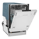 ZLINE 18 in. Compact Panel Ready Top Control Dishwasher with Stainless Steel Tub, 54dBa (DW7714-18) - MyBBQDirect
