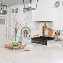 ZLINE Autograph Edition 36 in. Porcelain Rangetop with 6 Gas Burners in Black Stainless Steel and Accent Options (RTBZ-36) - MyBBQDirect