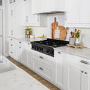 ZLINE 36 in. Porcelain Gas Stovetop in Black Stainless with 6 Gas Brass Burners (RTB-BR-36) - MyBBQDirect