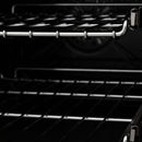 ZLINE 30 in. 4.0 cu. ft. Dual Fuel Range with Gas Stove and Electric Oven in Black Stainless Steel with Brass Burners (RAB-BR-30) - MyBBQDirect