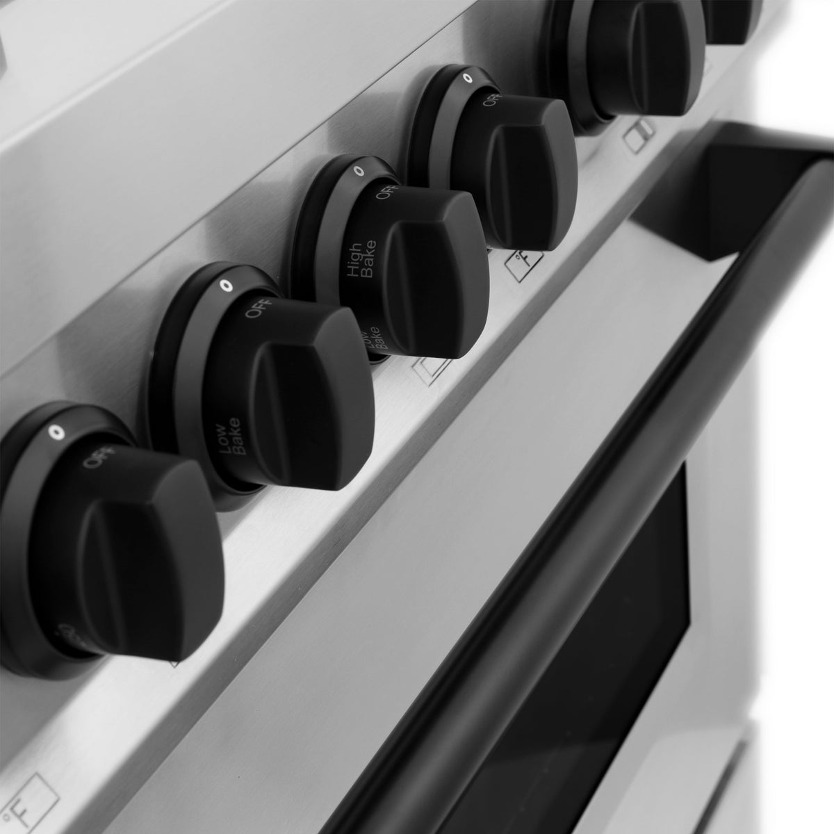 ZLINE 48 in. Autograph Edition Kitchen Package with Stainless Steel Dual Fuel Range and Range Hood with Matte Black Accents (2AKP-RARH48-MB) - MyBBQDirect
