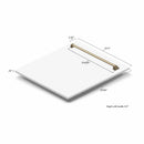 ZLINE 24 in. Autograph Edition Tallac Dishwasher Panel in White Matte with Accented Handle (DPVZ-WM-24) - MyBBQDirect