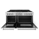 ZLINE 60 in. Kitchen Package with Stainless Steel Dual Fuel Range and Convertible Vent Range Hood (2KP-RARH60)