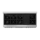 ZLINE 60 in. Kitchen Package with Stainless Steel Dual Fuel Range and Convertible Vent Range Hood (2KP-RARH60)