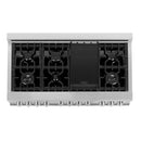 ZLINE 48 in. Kitchen Package with DuraSnow Stainless Steel Dual Fuel Range with White Matte Door and Convertible Vent Range Hood (2KP-RASWMRH48) - MyBBQDirect