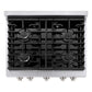 ZLINE 30 in. 4.2 cu. ft. 4 Burner Gas Range with Convection Gas Oven in Stainless Steel (SGR30)