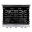 ZLINE 30 in. 4.2 cu. ft. 4 Burner Gas Range with Convection Gas Oven in Stainless Steel (SGR30)