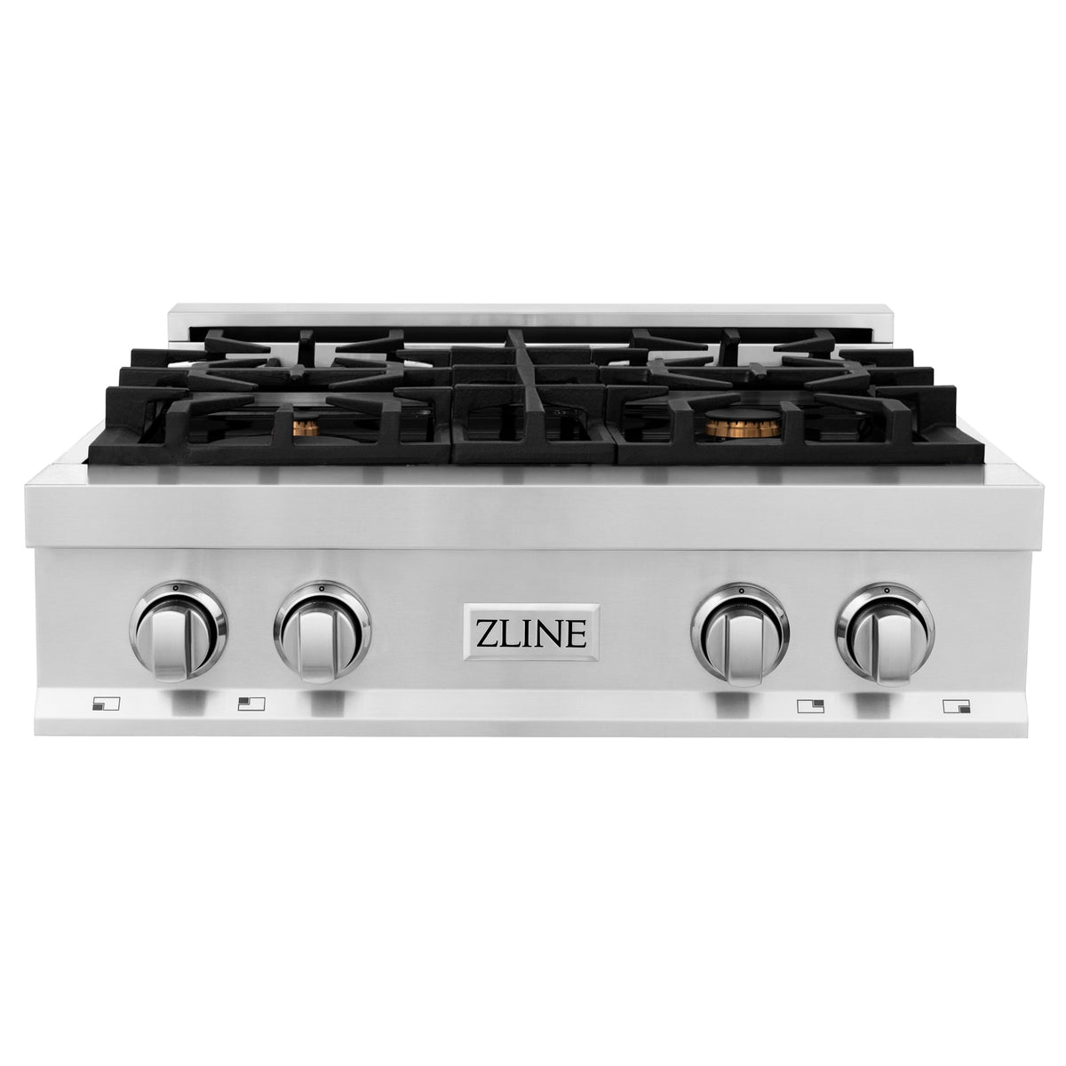 ZLINE 30 in. Porcelain Gas Stovetop with 4 Gas Burners (RT30) Available with Brass Burners - MyBBQDirect