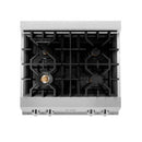 ZLINE 30 in. Porcelain Gas Stovetop with 4 Gas Burners (RT30) Available with Brass Burners - MyBBQDirect