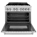 ZLINE 36 in. 4.6 cu. ft. Electric Oven and Gas Cooktop Dual Fuel Range with Griddle in Stainless Steel (RA-GR-36)