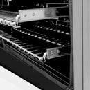 ZLINE 36 in. Kitchen Package with DuraSnow Stainless Steel Dual Fuel Range with White Matte Door and Convertible Vent Range Hood (2KP-RASWMRH36) - MyBBQDirect