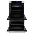 ZLINE Kitchen Package with 36 in. Stainless Steel Rangetop and 30 in. Double Wall Oven (2KP-RTAWD36) - MyBBQDirect