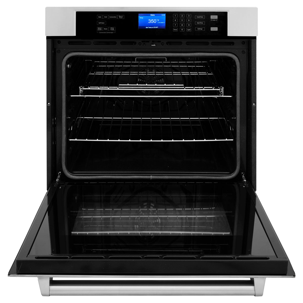 ZLINE Stainless Steel 30 in. Built-in Convection Microwave Oven and 30 in. Single Wall Oven with Self Clean (2KP-MW30-AWS30) - MyBBQDirect