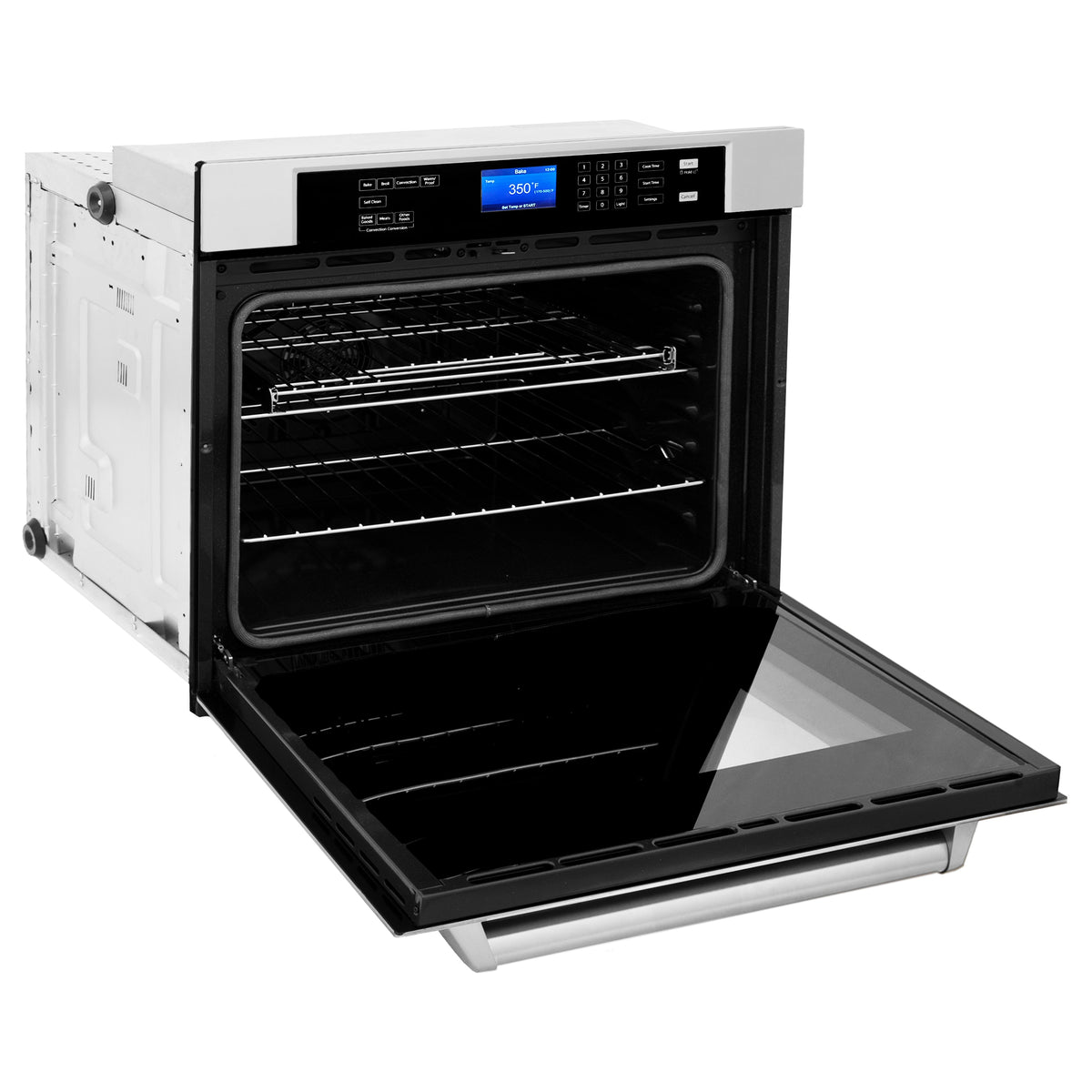 ZLINE Stainless Steel 30 in. Built-in Convection Microwave Oven and 30 in. Single Wall Oven with Self Clean (2KP-MW30-AWS30) - MyBBQDirect