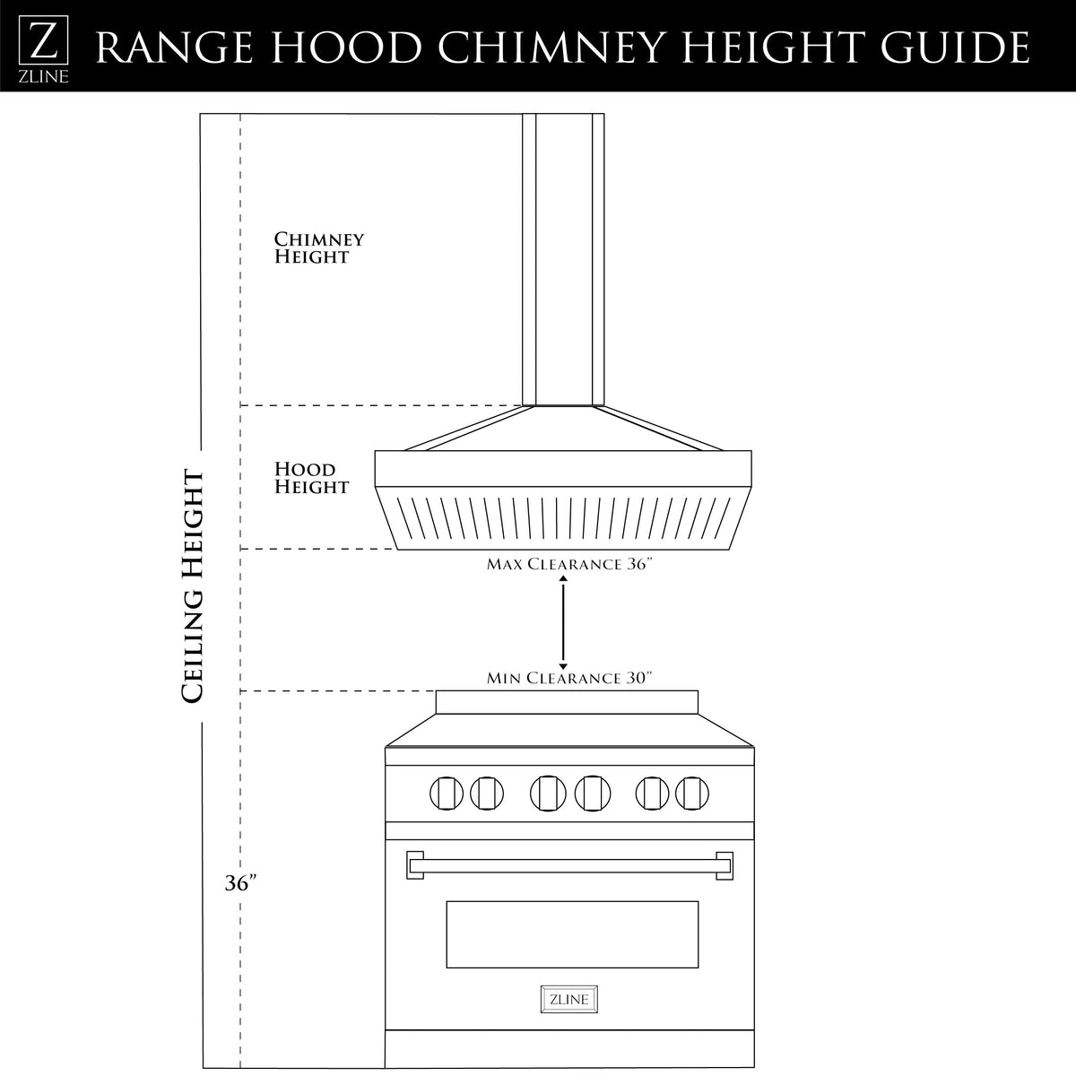 ZLINE Designer Series Wall Mount Range Hood in Fingerprint Resistant Stainless Steel with Mirror Accents (655MR) - MyBBQDirect