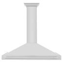 ZLINE 48 in. Stainless Steel Range Hood with Stainless Steel Handle and Colored Shell Options (KB4STX-48) - MyBBQDirect
