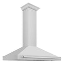 ZLINE 48 in. Stainless Steel Range Hood with Stainless Steel Handle and Colored Shell Options (KB4STX-48) - MyBBQDirect