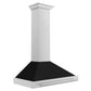ZLINE 48 in. Stainless Steel Range Hood with Stainless Steel Handle and Colored Shell Options (KB4STX-48) - MyBBQDirect