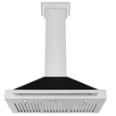 ZLINE 48 in. Stainless Steel Range Hood with Stainless Steel Handle and Colored Shell Options (KB4STX-48) - MyBBQDirect