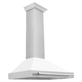 ZLINE 48 in. Stainless Steel Range Hood with Stainless Steel Handle and Colored Shell Options (KB4STX-48) - MyBBQDirect
