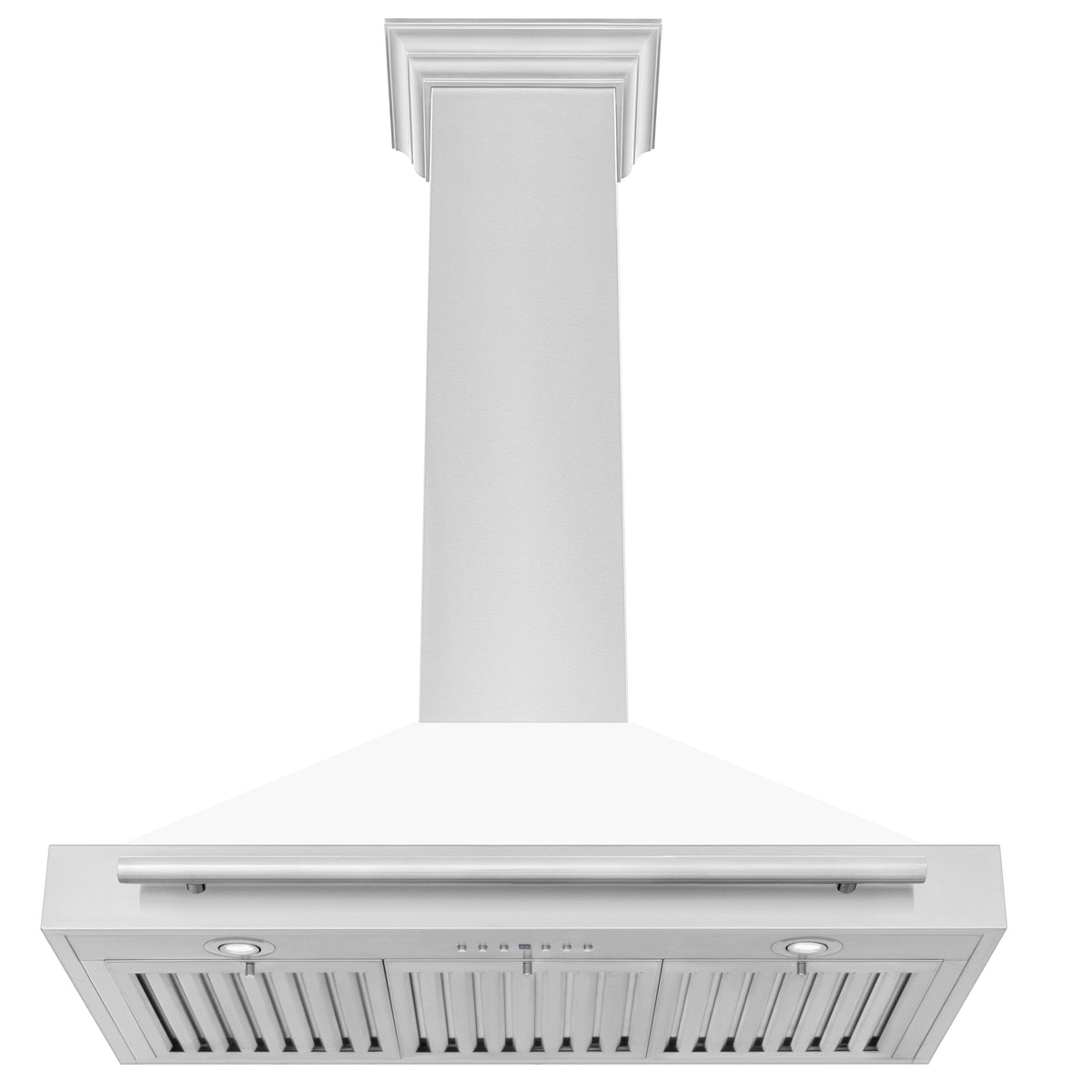 ZLINE 48 in. Stainless Steel Range Hood with Stainless Steel Handle and Colored Shell Options (KB4STX-48) - MyBBQDirect