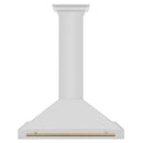 ZLINE 36 in. Autograph Edition Stainless Steel Range Hood with Stainless Steel Shell and Accents (KB4STZ-36) - MyBBQDirect