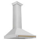ZLINE 36 in. Autograph Edition Stainless Steel Range Hood with Stainless Steel Shell and Accents (KB4STZ-36) - MyBBQDirect