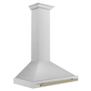 ZLINE 36 in. Autograph Edition Stainless Steel Range Hood with Stainless Steel Shell and Accents (KB4STZ-36) - MyBBQDirect