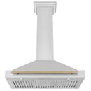 ZLINE 36 in. Autograph Edition Stainless Steel Range Hood with Stainless Steel Shell and Accents (KB4STZ-36) - MyBBQDirect