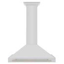 ZLINE 36 in. Autograph Edition Stainless Steel Range Hood with Stainless Steel Shell and Accents (KB4STZ-36) - MyBBQDirect