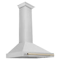 ZLINE 36 in. Autograph Edition Stainless Steel Range Hood with Stainless Steel Shell and Accents (KB4STZ-36) - MyBBQDirect