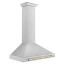 ZLINE 36 in. Autograph Edition Stainless Steel Range Hood with Stainless Steel Shell and Accents (KB4STZ-36) - MyBBQDirect