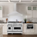 ZLINE 48 in. Stainless Steel Range Hood with Stainless Steel Handle and Colored Shell Options (KB4STX-48) - MyBBQDirect