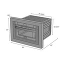 ZLINE 24 in. 1.2 cu. ft. Stainless Steel Microwave Drawer with 30 in. Trim Kit (MWD-TK-30) - MyBBQDirect