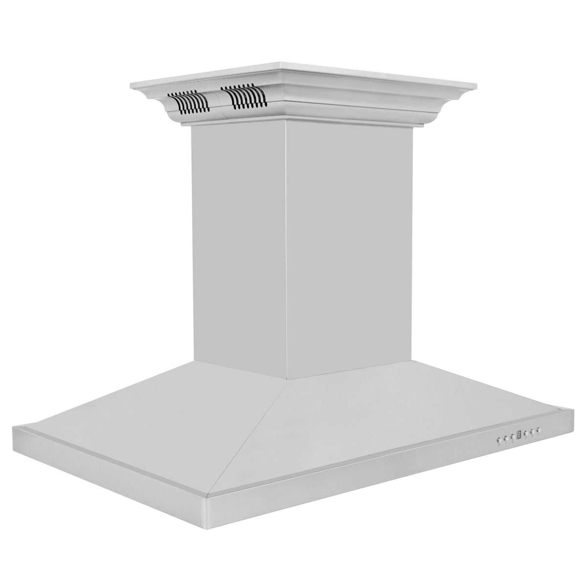 ZLINE Island Mount Range Hood in Stainless Steel with Built-in ZLINE CrownSound Bluetooth Speakers (GL2iCRN-BT) - MyBBQDirect