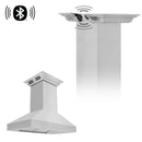 ZLINE Professional Island Mount Range Hood in Stainless Steel with Built-in ZLINE CrownSound™ Bluetooth Speakers (597iCRN-BT) - MyBBQDirect