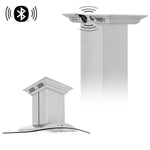 ZLINE Island Mount Range Hood in Stainless Steel with Built-in ZLINE CrownSound Bluetooth Speakers (GL9iCRN-BT) - MyBBQDirect