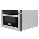 ZLINE 48 in. Kitchen Package with Stainless Steel Dual Fuel Range, Convertible Vent Range Hood and Microwave Drawer (3KP-RARH48-MW) - MyBBQDirect