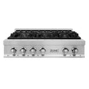 ZLINE Kitchen Package with 36 in. Stainless Steel Rangetop and 30 in. Single Wall Oven (2KP-RTAWS36)