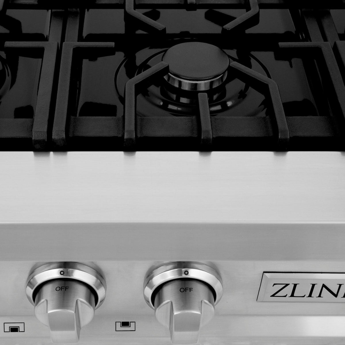 ZLINE Kitchen Package with 36 in. Stainless Steel Rangetop and 30 in. Double Wall Oven (2KP-RTAWD36) - MyBBQDirect